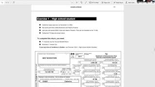 Filling out a Canadian Income Tax Form T1 General and Schedule 1 using 2017 as an Example [upl. by Noied140]