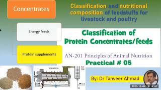 Practical5Protein FeedstuffsLecture Series in Animal Sciences Animal Nutrition [upl. by Lustig767]