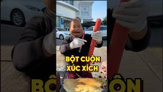 THỬ THÁCH ĂN BỘT CUỘN VỚI CÂY XÚC XÍCH “BỰ CHÀ BỨ” food [upl. by Onfre]