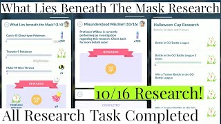 What Lies Beneath The Mask Pokemon Go Special Research  Misunderstood Mischief Pokemon Go Event [upl. by Smoht]