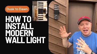 CINOTON Dusk to Dawn Sensor Outdoor Security Wall Pack Lighting [upl. by Niret]