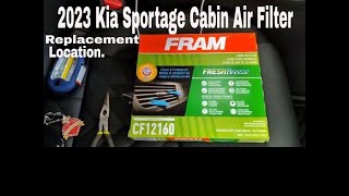 How to replace Kia Sportage cabin air filter 2022  2024 [upl. by Sabsay]