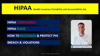 HIPAA  Compliance amp Rules  How to recognize amp protect PHI All explained in details 💥 [upl. by Gnehp]