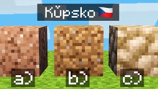 Zgadnij NAZWĘ BLOKU ze 100 JĘZYKÓW w MINECRAFT [upl. by Waldo]