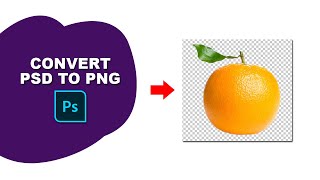 Convert PSD to PNG transparent background [upl. by Marti]