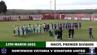 NVTVNWCFL Northwich Victoria v Winsford United HIGHLIGHTS [upl. by Elayor]