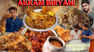 akram bhai biryani wale mustafabad delhi 500 kg selling biryani in a day delhi street food india [upl. by Lauralee]