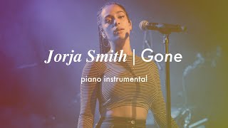 Jorja Smith  Gone  Piano Instrumental Lyrics amp Karaoke [upl. by Analak]