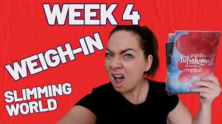 WEEK 4 WEIGH IN  SLIMMING WORLD WEIGHT LOSS JOURNEY [upl. by Ettenay409]