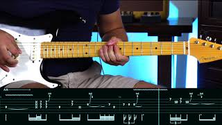 Comfortably Numb  Pink Floyd  End Guitar Solo SLOW LESSON WTAB [upl. by Layol491]