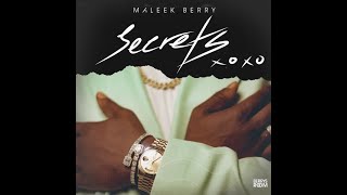 Maleek Berry – Secrets Official Lyric Video [upl. by Anaitat]