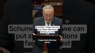 Schumer I hope we can put the fantasy of stolen elections to rest [upl. by Anelak]