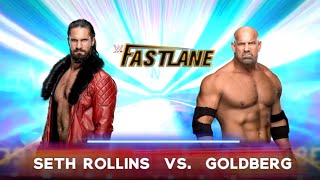 WWE 2K24  Seth Rollins vs Goldberg  FASTLANE  PS5™ 4K60 [upl. by Yssep]