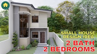 2Storey House Design Idea with 2 Bedrooms [upl. by Nyrmac]