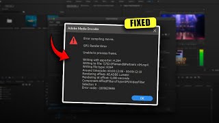 How to Fix GPU Render Error Premiere Pro Best Method [upl. by Dorrie]