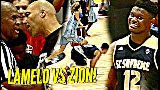 LaMelo Ball vs Zion Williamson CRAZIEST AAU GAME EVER [upl. by Atalaya]