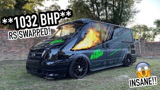 MY 1034 BHP FORD TRANSIT MK7 RS SWAP FIRST DRIVE [upl. by Tristis]