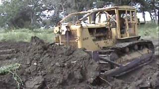 Cat D7 pushing dirt [upl. by Dalpe199]