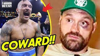 SHAMEFUL TYSON FURY CANCELLS OLEKSANDR USYK FIGHT amp GETTING BEAT INTO RETIREMENT BY NGANNOU [upl. by Laux460]