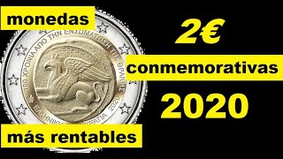 😍¿Cuales son las monedas 2 EUROS CONMEMORATIVAS de 2020 más RENTABLES💰💰 [upl. by Christmann]