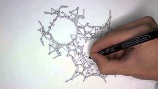 Drawing a Doodle with Tessellated Graph Paper [upl. by Aicat]