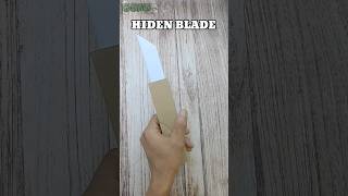 How to make HIDEN BLADE KNIFE out of paper [upl. by Acissehc842]