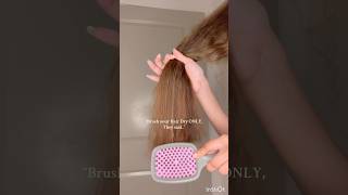 Any CurlyWavy girly here🥲why dry brushing its NOT for everyonehair shorts longhair haircare [upl. by Barina]