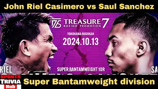 BOXING SCHEDULEJohn Riel Casimero vs Saul Sanchez on October 13th 2024at Yokohama Budokan Japan [upl. by Livia]