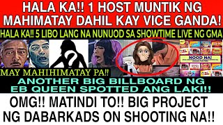 HALA KA❗MAY MUNTIK NG HIMATAYIN NA HOST GAWA NI VICE GANDA❓BIG PROJECT NG DABARKADS ON SHOOTING NA❗ [upl. by Odnesor786]