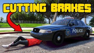 Cutting Cops Brakes In GTA 5 RP [upl. by Innaig]