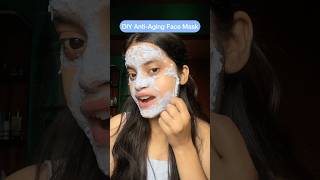 Anti Aging face mask🩵shotrs diyfacemask antiaging koreanfacemask trending ytshorts song fyp [upl. by Menides273]