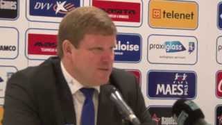 Persconferentie na KAA Gent  WaaslandBeveren 29102014 [upl. by Latia161]