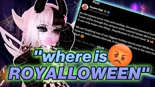 ROYALLOWEEN is dramatic 😭 ･ﾟ✧･☽˚｡･ﾟ royale high rant ･ﾟ✧ [upl. by Gunnar]