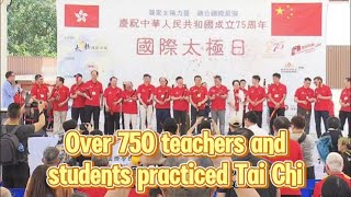 TVB News  12 Oct 2024  Over 750 teachers and students practiced Tai Chi [upl. by Philipson910]