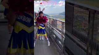 【チアダンスレインボー鳥取】鳥取うさぎダンス ピョンテスト 鳥取河原城 八上姫神社 チアダンス RAINBOW レインボー 鳥取 [upl. by Erodisi]