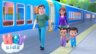 Le train  Chanson Éducative pour Enfants   HeyKids en Français 🚂Tchoutchou  🚂 [upl. by Nnylsaj]