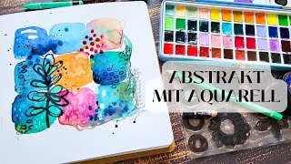 Abstrakt mit Aquarell im Art Journal von Action [upl. by Chernow]