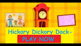 Hickory Dickory with Hindi Subtitles  Nursery Rhymes  Kids Rhymes [upl. by Zoubek102]