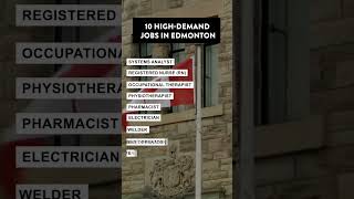 10 HighDemand Jobs in Edmonton🍁 canada shorts youtubeshorts [upl. by Ynafit459]