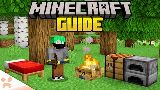 A PERFECT BEGINNING  Minecraft 121 Guide Survival Lets Play 1 [upl. by Mellette]