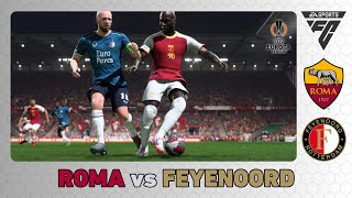 ROMA vs FEYENOORD  Europa League 202324 [upl. by Aisemaj]