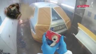 Audi A3 spray paint SATAjet 4000 base  SATAjet 5000 clear [upl. by Kjersti]