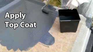 Part 5 Fibreglass RoofingTopcoat  GRP Flat roof colour [upl. by Sully]