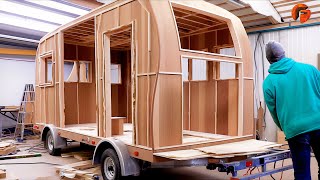 Man Builds DIY Camper Caravan  Start to Finish Build by christiangreen612 [upl. by Nairrod359]