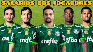 SALÁRIOS DOS JOGADORES DO PALMEIRAS 2023 [upl. by Lamson]