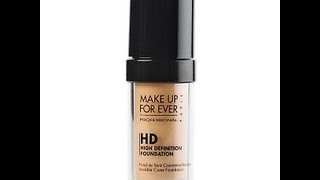 Обзор MAKE UP FOR EVER HD Invisible Cover Foundation применение [upl. by Animor]