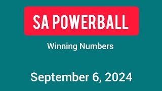 Sa Powerball Results Friday 06 September 2024  Powerball Plus Result [upl. by Nyladnek834]