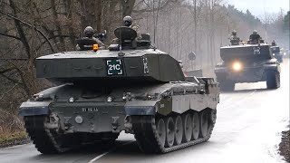 Challenger II Konvoi in Sennelager [upl. by Ecidnak305]