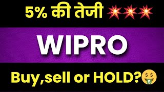 wipro share latest news today wipro share analysis wipro share price target [upl. by Wagoner592]