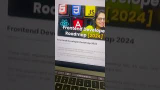 Frontend Developer Roadmap 2024 🚀 shorts coding frontenddevelopment [upl. by Viviana926]